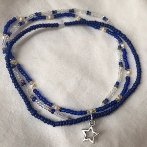 SALE⭕️⭕️⭕️Night time seed bead anklet set